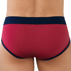 Hot Selling Fashion Men's Mid-Rise <b>Boxer</b> Briefs Custom Colors & Logo Breathable Mesh Underwear Spandex/Nylon High Quality - Product Image 3
