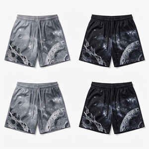 Pantalones Cortos de Malla para Hombre con Logotipo Personalizado al por Mayor, Estampado Sublimado de Galaxia Espacial, Estilo Urbano, Transpirables, de Alto Gramaje, para Hip Hop y Gimnasio - Product Image 2