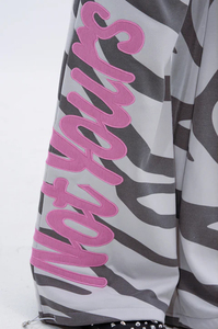 Women's Zebra Print 2-Piece Set Full Sleeve Loose Fit <b>Knitted</b> Sweatshirt Joggers Casual All Seasons <b>Animal</b> <b>Pattern</b> Long Set - Product Image 6