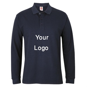Approvisionnement direct usine – Polo de golf professionnel à manches longues pour hommes, personnalisable avec logo, couleur unie, vente en gros à prix abordable au Bangladesh - Product Image 2