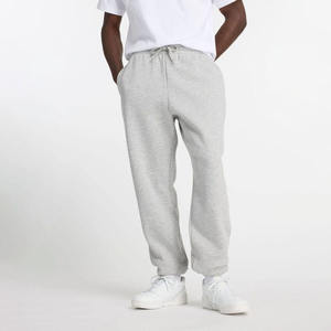 Pantalon de jogging décontracté gris en molleton de coton avec taille élastique pour homme, idéal pour l'automne et le quotidien, vente en gros - Product Image 2