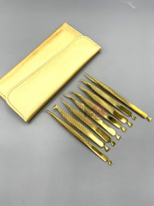 Pinzas para Pestañas de Acero Inoxidable con Punta de Fibra Puntiaguda, Duraderas, de Primera Calidad, Antiestáticas y de Precisión - Product Image 6