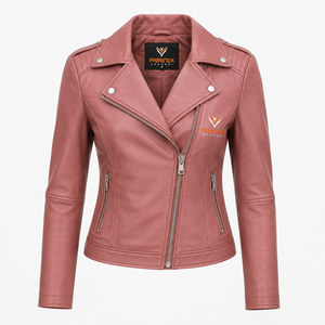 Women's Basic Cotton Leather <b>Jacket</b> for Autumn & <b>Winter</b> Breathable with Zipper & Turn-Down Collar <b>Cheap</b> Price OEM ODM Available - Product Image 4