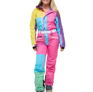 Ropa de esquí impermeable para mujer, servicio OEM con logotipo personalizado, traje de entrenamiento transpirable para invierno, conjunto de ropa de esquí femenina para clubes. - Product Image 1