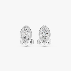 Pendientes de Diamante Cultivado en Laboratorio con Engaste Marquise de 1.5CTW, Oro Amarillo de 9K, Fabricante de Joyería OEM al por Mayor - Product Image 6