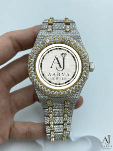 AARVA JEWELS Men's Luxury Quartz Watch 25mm Stainless Steel Sapphire Crystal <b>Chronograph</b> Analog Dial 3BAR Water Resistant Hidden - Product Image 1
