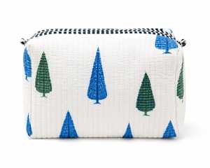 Sac cosmétique en velours imperméable et écologique Veer Handicrafts, fermeture à glissière, poignée souple, taille moyenne, pochette de voyage pour maquillage - Product Image 1