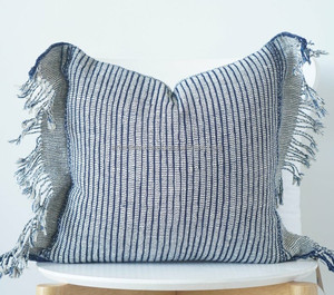 Funda de cojín con mechones geométricos de estilo, fundas de almohada de lona lisa, decorativas para exteriores, para cama, sofá, hogar - Product Image 2