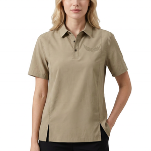 Polo à manches courtes pour homme, couleur unie, logo brodé, vêtement décontracté, tissu respirant, coupe classique - Product Image 2