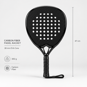 Pala de Pádel de Fibra de Carbono con Forma de Diamante, Núcleo de Espuma EVA, Ligera, para Niños, Aficionados, Júnior, OEM, Personalizada, JAS JAS004 - Product Image 2