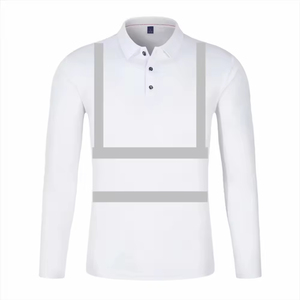 Ropa de Seguridad Reflectante ANSI Clase 3, Camiseta de Alta Visibilidad de Manga Corta y Larga para Trabajo de Construcción - Product Image 1