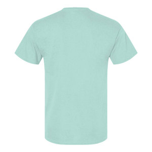 T-shirts pour hommes à manches courtes lavables, en coton et polyester, coupe classique, prix de gros abordable - Product Image 4