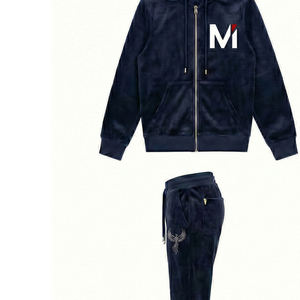 Conjunto Deportivo de Hombre, Corte Ajustado, Terciopelo, Sudadera con Cremallera y Pantalones Jogger, Moda de Lujo, USA Europa, Maluza LuxeStreet X - Product Image 6