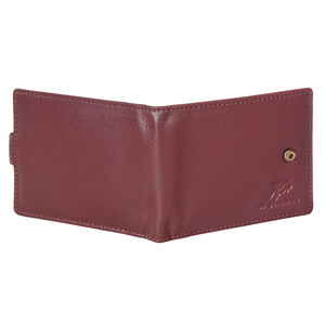 Elegant Brown Genuine Leather <b>Mens</b> Money Clip <b>Wallet</b> Snap Button Bifold Card Organizer <b>RFID</b> Secure Compact Premium <b>Wallet</b> - Product Image 2