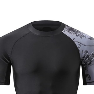 Latest Style Men's Compression T Shirt Quick Drying Running Fitness Short Sleeve Compression Shirt - Product Image 4