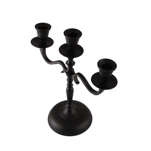 <b>Black</b> Metal <b>Candelabra</b> 7 Arm Taper Candle Holder Modern Minimalist Table Centerpieces for Wedding Party Restaurant Home Decor - Product Image 3