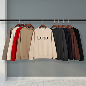 Sudadera de cuello redondo para hombre, oversize, con logo frontal, color liso, de algodón tejido, estilo casual de invierno, forro antipilling. - Product Image 6