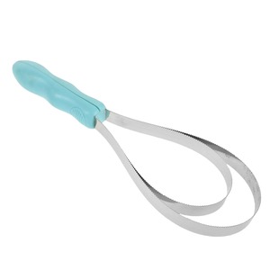 Peigne à double face en acier inoxydable pour animaux de compagnie, outil de toilettage pour chevaux, bovins et moutons, grattoir dentelé efficace pour l'élimination des poils - Product Image 4