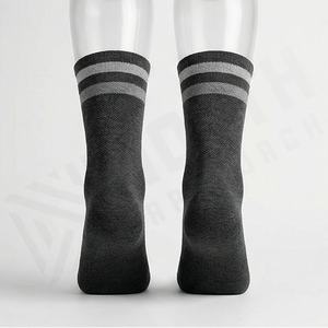 Quick Dry Premium Cycling <b>Socks</b> Crew Breathable Sports Wholesale Athletic <b>Moisture</b> Wicking Road Bike Riding Fit Customized Color - Product Image 2