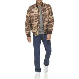 แจ็คเก็ตบอมเบอร์ผ้าเนื้อนุ่มกันลมสำหรับผู้ชาย สีและขนาดตามสั่ง พร้อมลวดลายแบบผ้าซาตินเนื้อนุ่ม ให้ความรู้สึกเหมือนแจ็คเก็ตบอมเบอร์ เหมาะสำหรับใส่ในฤดูหนาว - Product Image 6