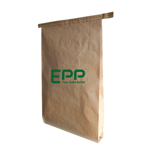 Bolsa de papel Kraft para embalaje industrial, bolsas tejidas de PP laminadas de papel Kraft, bolsa compuesta de plástico de papel Kraft impermeable de 3 capas - Product Image 1