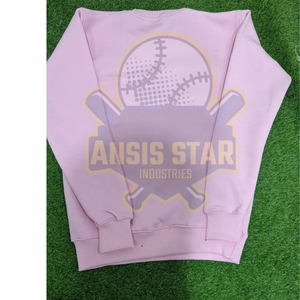 เสื้อสเวตเชิ้ตผ้าฟลีซคอโอสำหรับผู้ชาย คุณภาพพรีเมียม ปักโลโก้ตามสั่ง ราคาขายส่ง เป็นมิตรต่อสิ่งแวดล้อม ผลิตจากผ้าฝ้าย 100% ระบายอากาศได้ดี - Product Image 2