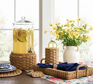 ชุดเครื่องใช้บนโต๊ะอาหารหลากหลายชนิด ทำจากหญ้าทะเล คุณภาพสูง รับผลิตแบบ OEM ODM สีสันสวยงาม ราคาดีที่สุด - Product Image 1