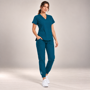 Tenue médicale unisexe à manches courtes pour le personnel infirmier et les professionnels de la santé, uniforme d'hôpital, tenue chirurgicale en denim World Precision Surgical Needle - Product Image 2