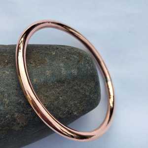 Brazalete de Cobre Sólido de 5 Gauge de Grosor, Brazalete de Cobre Pesado para Hombre, Joyería Artesanal Hecha a Mano - Product Image 1