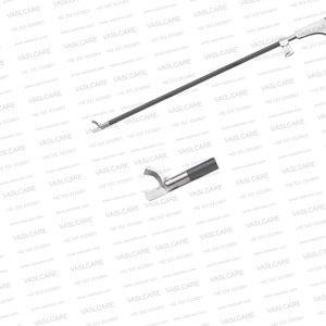 Tijeras Endoscópicas Rectas de 6 Pulgadas con Gancho para la Frente, Aisladas y Maleables, Instrumento de Cirugía Plástica de la Frente de Vaslcare - Product Image 3