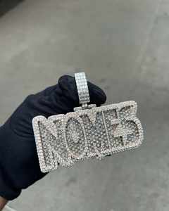 Cadena Cubana de Plata de Ley 925 de Dos Tonos para Niños, de Primera Calidad, Moderna, Glamurosa y Clásica, con Diamantes Certificados por IGI - Product Image 3