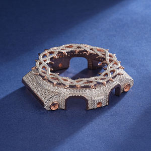 Premium GA2100 Iced Steel <b>Case</b> Watch Mod Kit Luxury CasiOak Style Transformation Pack Inspired Watch Upgrade Set - Product Image 1