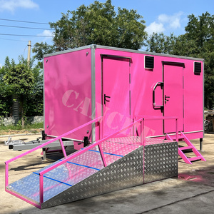 ห้องน้ำพกพาแบบพกพาเคลื่อนย้ายได้ห้องน้ำกลางแจ้งห้องน้ำพกพาพลาสติกแบบพกพาสำหรับรถเทรลเลอร์พร้อมอุปกรณ์ - Product Image 2