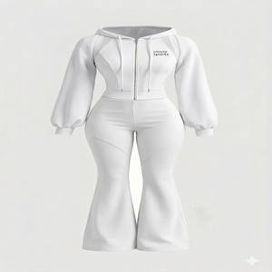 Clovix Sports Women <b>Lounge</b> Tracksuit <b>Set</b> Relaxed Fit Casual Wear Hoodie Jogger Suit Wholesale - Product Image 2