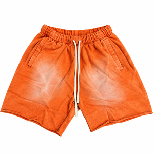 <b>Pink</b> <b>Men's</b> Cotton Acid wash <b>Shorts</b> With Drawstring Waist And Pockets Casual Solid Color Knitted <b>Shorts</b> Mid Waist Breathable - Product Image 3