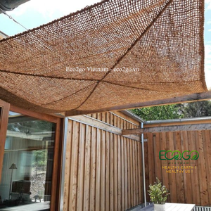 Voile d'ombrage en fibre de coco écologique, auvent extérieur, tissu anti-UV pour la plage, la terrasse, le jardin, décoration estivale - Product Image 6