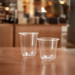 Meilleur prix de gros, gobelets à café jetables transparents en PP écologiques de 16, 20 et 24 oz, à paroi simple, pour boissons froides - Product Image 3