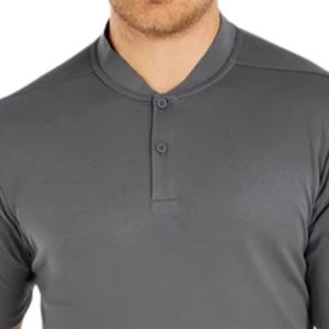 Polo Deportivo sin Cuello de Manga Corta, Transpirable, de Secado Rápido, con Tela Elástica, para Golf, Tenis, Entrenamiento y Deportes - Product Image 3
