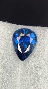 Zafiro Azul Natural, Corte Pera Facetado, Certificado, 250 Gramos, Origen Rajasthan, Piedra Suelta para Anillo, Colgante, Joyería - Product Image 5