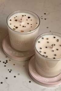 Frasco de Vidrio Redondo para Velas con Calcomanía de Ciervo, para Cacao Caliente con Malvaviscos Aromatizados, Decoración Navideña para el Hogar, Cilindro Resistente al Calor - Product Image 2
