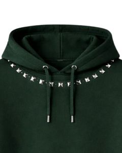 Sudadera Unisex con Capucha y Cremallera Completa, 100% Algodón, Estilo Casual, con Pedrería, Tejida, Ecológica, para Otoño, la Más Vendida - Product Image 5