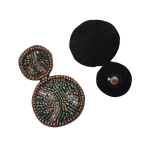 Designer fait à la main multicolore au crochet perle de rocaille boucles d'oreilles pour les femmes à la mode noël bijoux artificiels-vente en gros - Product Image 6