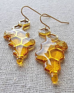 Antique Women Earring Unique Resin Epoxy Craft Ear Ring Design - Product Image 6
