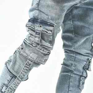 Bring Some Sparkle To Your Casual Hangouts With Subtle Stone <b>Detailing</b> On Our Newest Arrival Rhinestone Denim Pent - Product Image 4