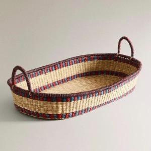 Cesta elegante de mimbre para cambiar al bebé, cesta Moisés tejida, cesta natural para guardería, cama portátil para bebé, perfecta para el cuidado del recién nacido - Product Image 1