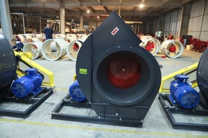 Ventilateur centrifuge à entraînement par courroie haute température pour chaudière CPL-2-6.3I, pour l'alimentation en air des fours et chaudières dans les environnements humides - Product Image 2