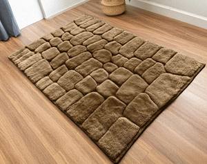 Alfombra Beni Ourain Marroquí 100% Lana, Anudada a Mano, Alfombra Berbera Hecha a Mano, Alfombra Peluda, Tamaño Personalizado - Product Image 1