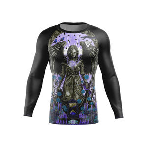 Camisetas de Compresión de Spandex con Logotipo Personalizado, Sublimadas, para Surf, Buceo, Rashguard, Uniformes de BJJ, Unisex, Rash Guard Romano para MMA - Product Image 6