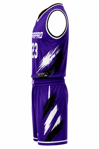 WARPRO Basketball Jersey Set Orange 23 Sublimated Moisture Wicking Unisex Adult V-Neck Sleeveless High Quality <b>Tank</b> Top Shorts - Product Image 4