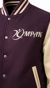 Manches en cuir style américain esthétique, lettres en chenille, vêtements professionnels pour l'université, vente en gros - Product Image 5